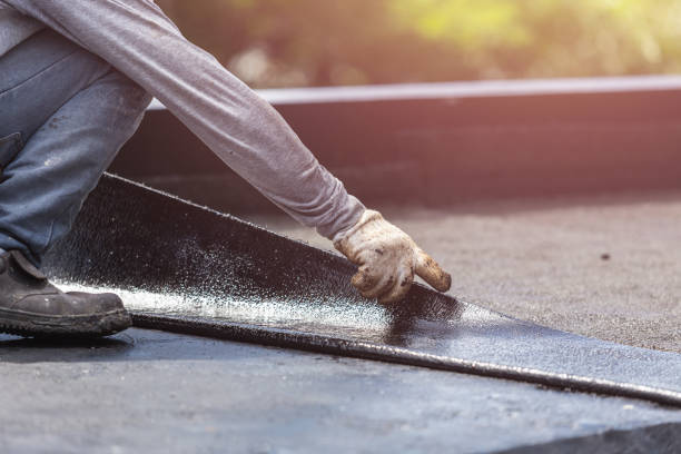 Professional Waterproofing technician working in Highlands, NJ